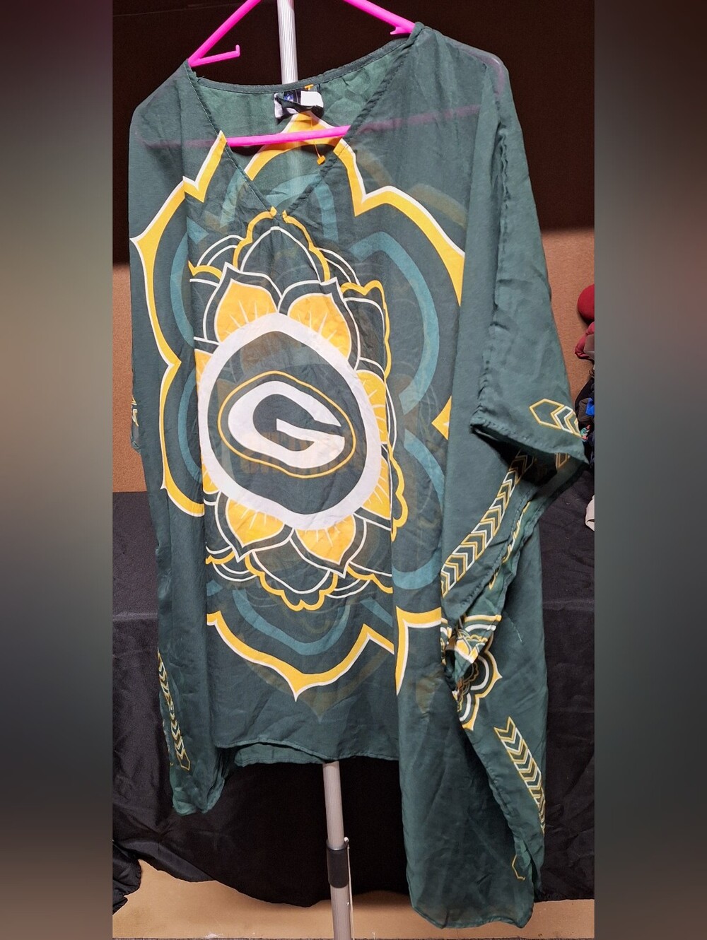 NFL Green & Yellow Floral Logo Men's Jersey